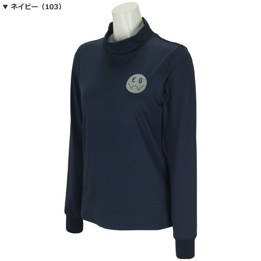 【SALE】【19秋冬】EDWIN GOLF（エドウィン）EG19AW6030 レディース モックネックシャツ MOCK NECK SHIRT【11875】