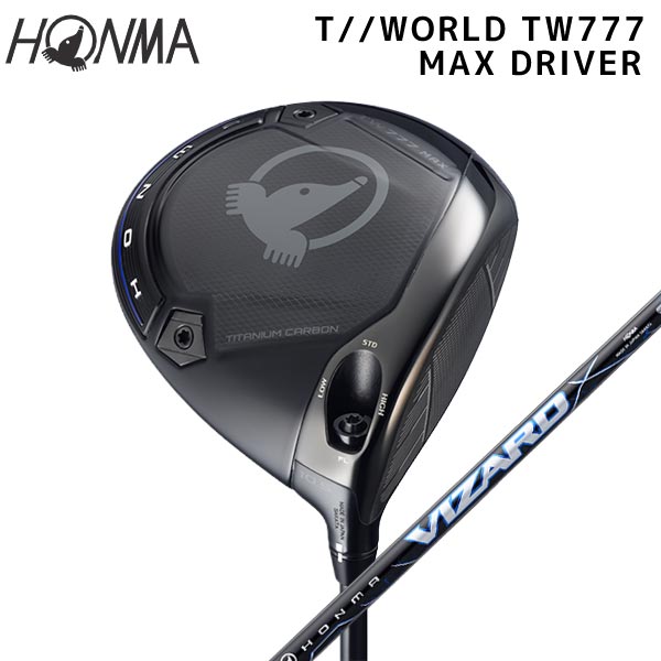 Rakuten - ●【取寄せ】【TW777 MAX W1】本間ゴルフ【日本仕様】ドライバー VIZARD_BLUEカーボン【40522】