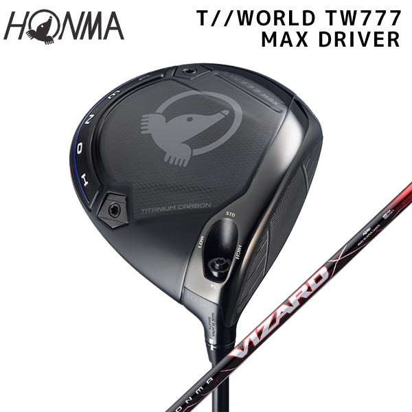 Rakuten - ●【取寄せ】【TW777 MAX W1】本間ゴルフ【日本仕様】ドライバー VIZARD_REDカーボン【40523】