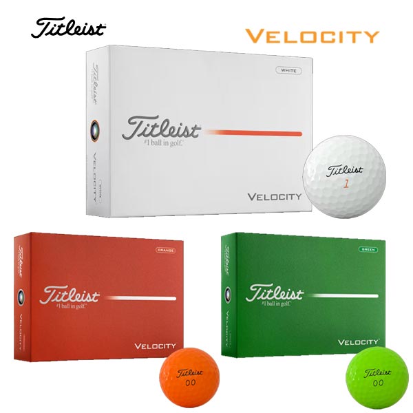 ●【26年】【VELOCITY】タイトリスト 日本正規品 ゴルフボール 1ダース（12球）【40537】
