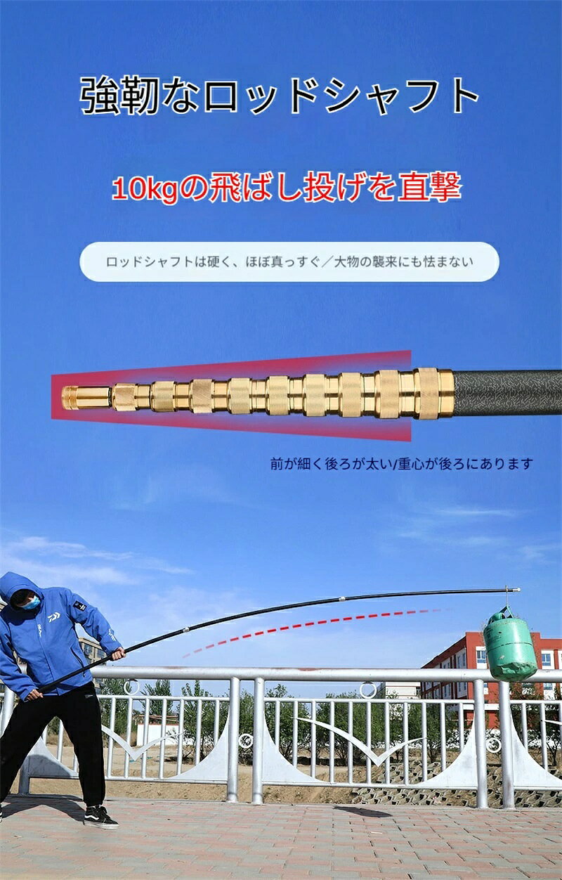 伸縮式釣り網ポール 伸縮式ランディングネットロッド ツール 耐摩耗 多用途 ポータ...