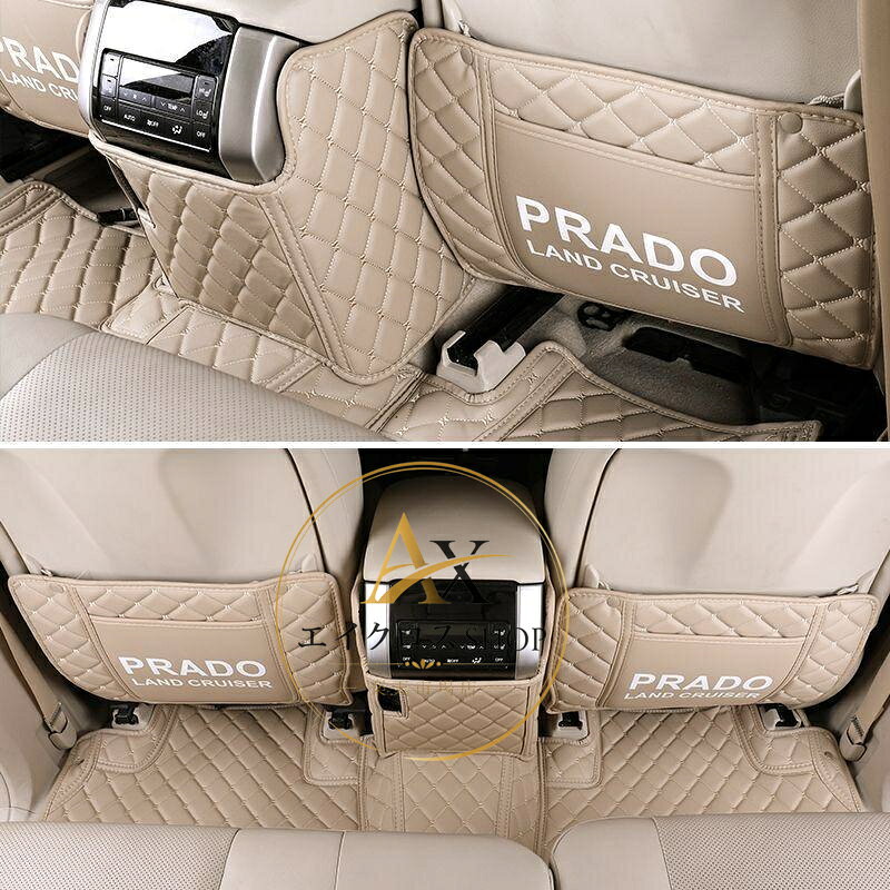 型式： トヨタ ランドクルーザー プラド 150系TRJ150/GRJ151/GDJ150/GDJ151 TX/TX ”Lパッケージ/TZ-G 全グレード対応 対応年式： 2009年9月~2021年 商品数量：3P カラー：ブラック+ベージュ糸、ベージュ、ブラウン、ブラック+レッド糸 4色選択可能 素材：合皮 両面テープ+フック取付