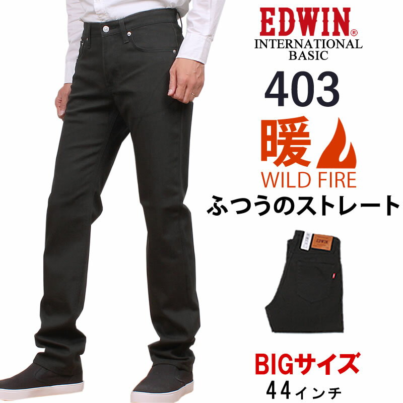 【SALE】≪ラスト1点！44インチ≫ 403 ワイルドファイア ふつうの ストレートEDWIN/エドウィン/エドウイン/インターナショナルベーシック/WILD FIRE/暖/EDWIN--E403W_300_314_321_375【税込￥9350（本体価格￥8500）】