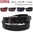 W Roops Leather Belt(Wループレザーベルト)EDWIN/エドウィン/エドウイン/牛革/QPER10-110986アクス三信/AXS SANSHIN/サンシン