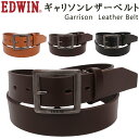 エドウィン EDWIN エドウィン ギャリソン レザー ベルト Garrison Leather Beltエドウイン/牛革/0111178アクス三信/AXS SANSHIN/サンシン【税込￥3190（本体価格￥2900）】