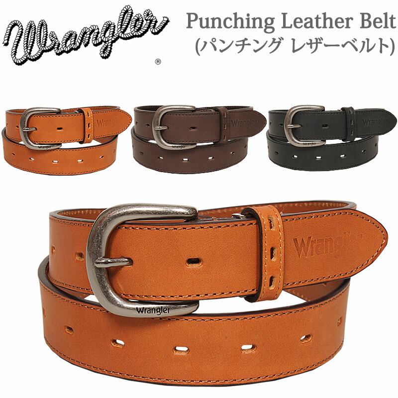 Punching Leather Belt(p`O U[xg)Wrangler/O[/U[xgWR3524ANXOM/AXS SANSHIN/TVyō4290i{̉i3900jz