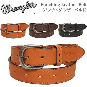 Punching Leather Belt(ѥ 쥶٥)Wrangler/󥰥顼/쥶٥WR3524/AXS SANSHIN/󥷥ǹ4290βʡ3900ˡ