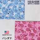 HAV-A-HANK ハバハンク バンダナ(ペイズリー)HAVAHANK_ANI345_ANI527【ゆうパケット200円(ポスト投函・日時指定不可)対応商品】【税込¥495(本体価格¥450)】