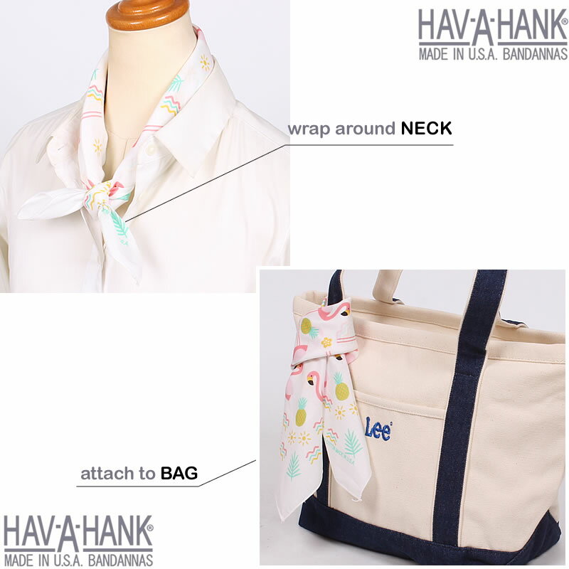 HAV-A-HANK　ハバハンク バンダナ（フラミンゴ）HAVAHANK_NOV330【ゆうパケット200円（ポスト投函・日時指定不可）対応商品】【税込￥495（本体価格￥450）】