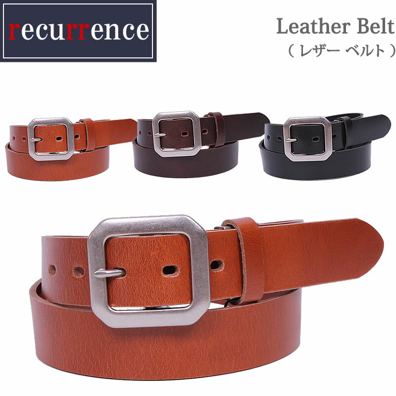 Leather Belt(U[ xg)RECURRENCE/NX/{/M\/v/obNύXsRS010KWANXOM/AXS SANSHIN/TVyō3190i{̉i2900jz