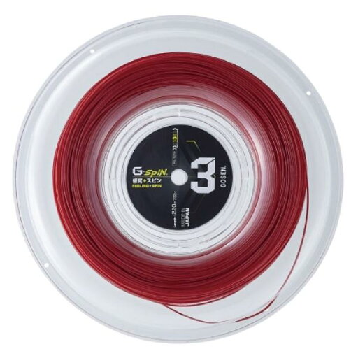ゴーセン ジー スピン 3 GOSEN G-SPIN 3 220m ロール TSGS312 硬式 テニス ストリング ガット ゴーセン ジー スピン 3 GOSEN G-SPIN 3 220m ロール TSGS312 硬式 テニス ストリング ガット