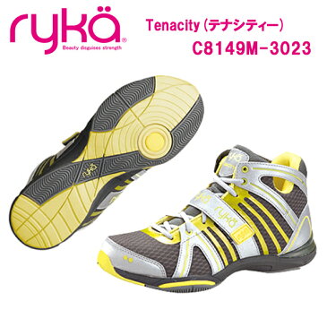 【ライカ】 C8149M-3023 TENACITY (テナシティー) あす楽対応 送料無料 ryka ライカ シューズ ライカシューズ サイズ フィットネス レディス レディース 22 22.0 22cm 22.0cm グレー イエロー シルバー