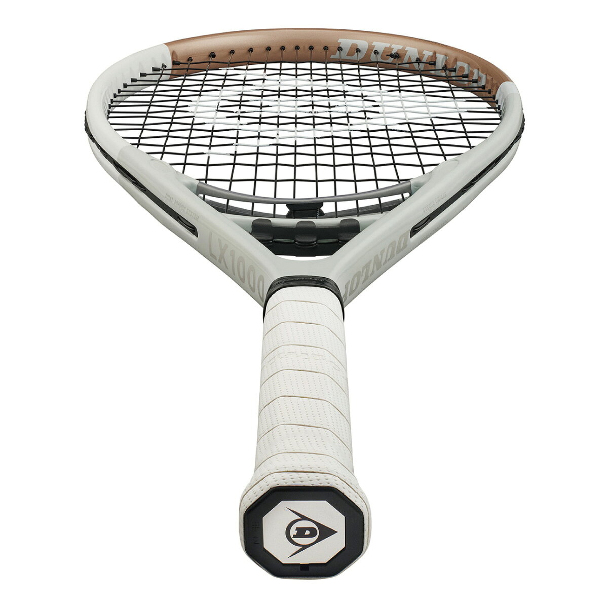 アクトス楽天市場店のDUNLOP LX1000 DS22408 2024FW 110平方インチ グレー×ゴールド ＃守りの1000 硬式テニス ダンロップ ラケット テニス テニスラケット｜アングル3