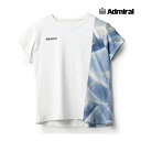 【9日20時〜28時間限定 最大P40倍】ADMIRAL レディース グラフィックアシメスラッシュTEE ATLA432-039 2024FW サックス 吸水速...