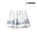 【7/15 店内最大ポイント10倍】ADMIRAL レディース ペプラムヘムグラフィックスコート ATLA434-000 2024FW ホワイト 吸水速乾 UV...