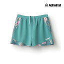 【ポスト投函対応】ADMIRAL レディース フラワーヘムショーツ ATLA517-060 2025SS グリーン 吸水速乾 ストレッチ アドミラル WOMEN テニスウェア バドミントン ソフトテニス