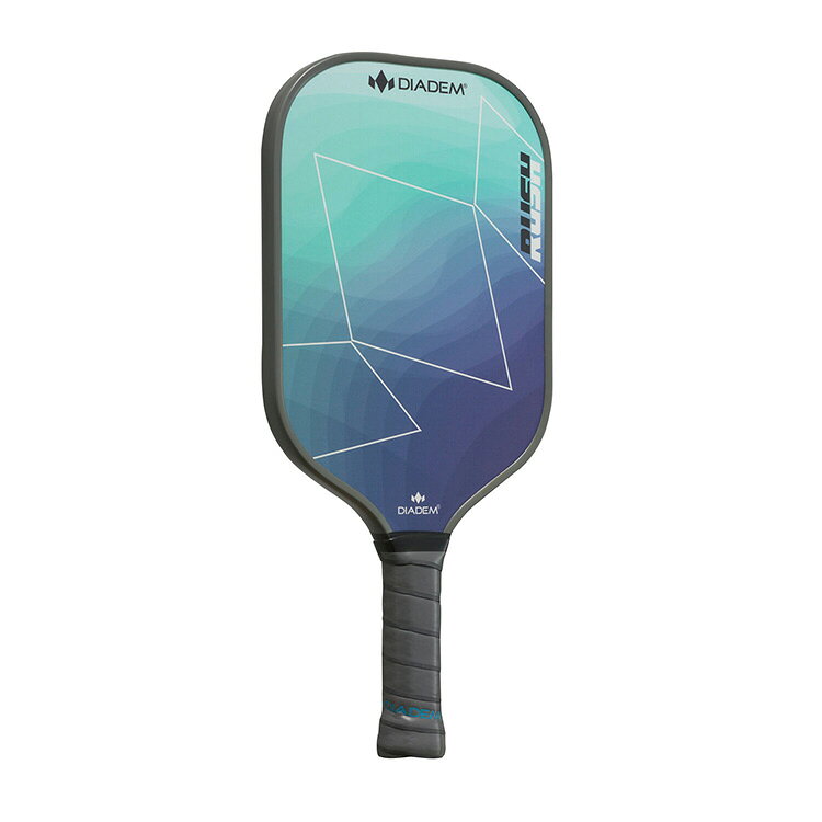 アクトス楽天市場店のDIADEM Rush ピックルボールパドル BLU×GRN TPA006 ダイアデム PICKLEBALL PADDLE ラッシュ ラケット ブルー グリーン｜アングル2