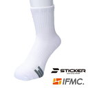 【マラソン限定!最大1000円OFFクーポン】即納 IFMC×STICKER スポーツパイルソックス レディース ホワイト 23-25cm 80239800 靴下 バスケットボール レディス イフミック ステッカー クルーソックス