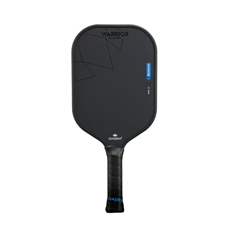 アクトス楽天市場店のDIADEM ピックルボールパドル WARRIOR BLUCORE PRO14 25FW ブラック TPA016 ダイアデム PICKLEBALL PADDLE ラケット ウォーリアー ブルーコア プロ14｜アングル3