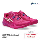 ASICS ゲルレゾリューション テン オールコート 1042A279-700 2025FW レディース テニス シューズ アシックス GEL-RESOLUTION X BRIGHT ROSE/CREAM