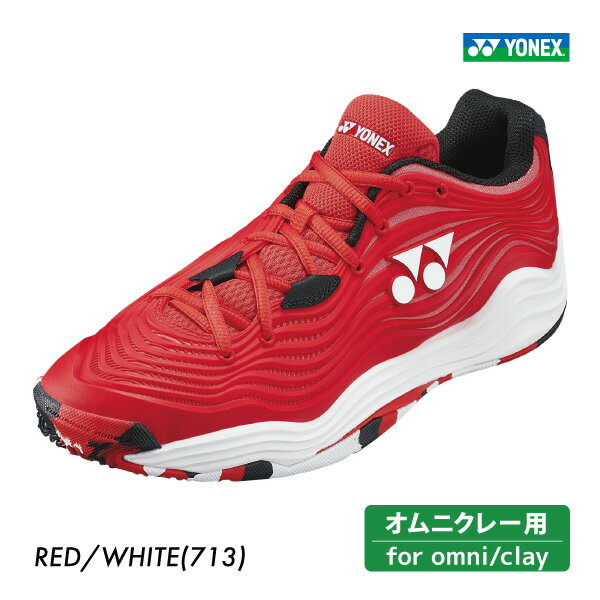 YONEX パワークッションフュージョンレブ5メンGC　POWER CUSHION FUSIONREV5 MEN GC ヨネックス SHTF5MGC　レッド×ホワイト(713)　テニスシューズ　オムニクレー 2023SS