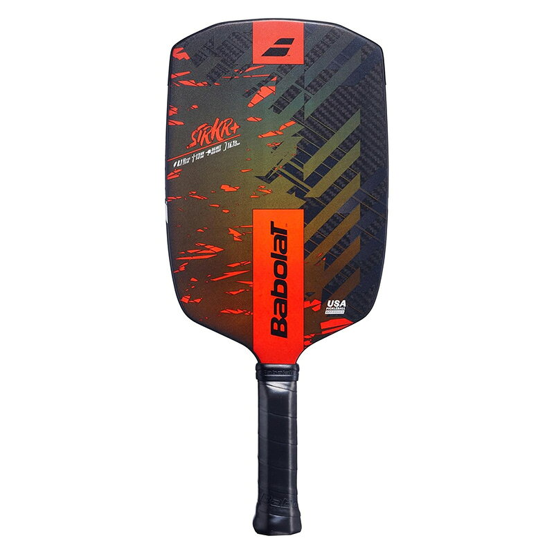 アクトス楽天市場店のBabolat ピックルボールパドル PADDLE STRKR + 1600021 ブラック/レッド バボラ ラケット｜アングル2