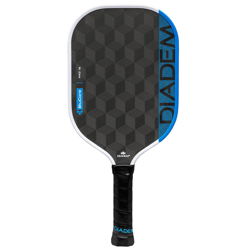 アクトス楽天市場店のDIADEM ピックルボールパドル EDGE BLUCORE PRO16 25FW ブルー×ホワイト TPA022 ダイアデム PICKLEBALL PADDLE ラケット エッジ ブルーコア プロ16｜アングル2