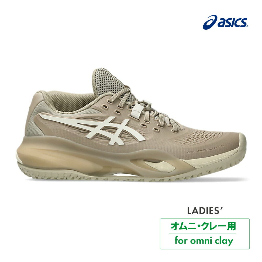 ASICS　ゲルレゾリューション テン　オムニ・クレー　1042A292-200　WHITE/MORGANITE　2026SS　レディース 　テニス　シューズ　アシックス　GEL-RESOLUTION X OC