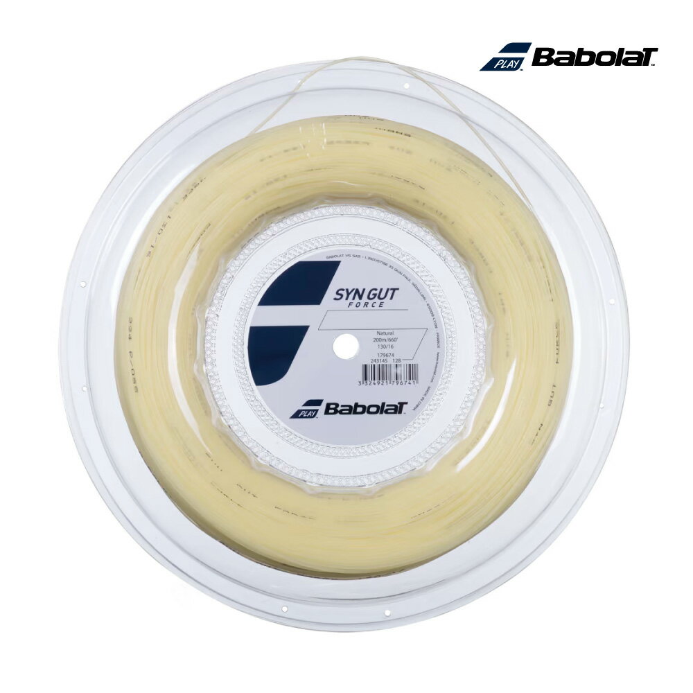 BABOLAT シンガットフォース 200M Syn Gut Force バボラ 243145 ロール 200m テニス ストリング ガット