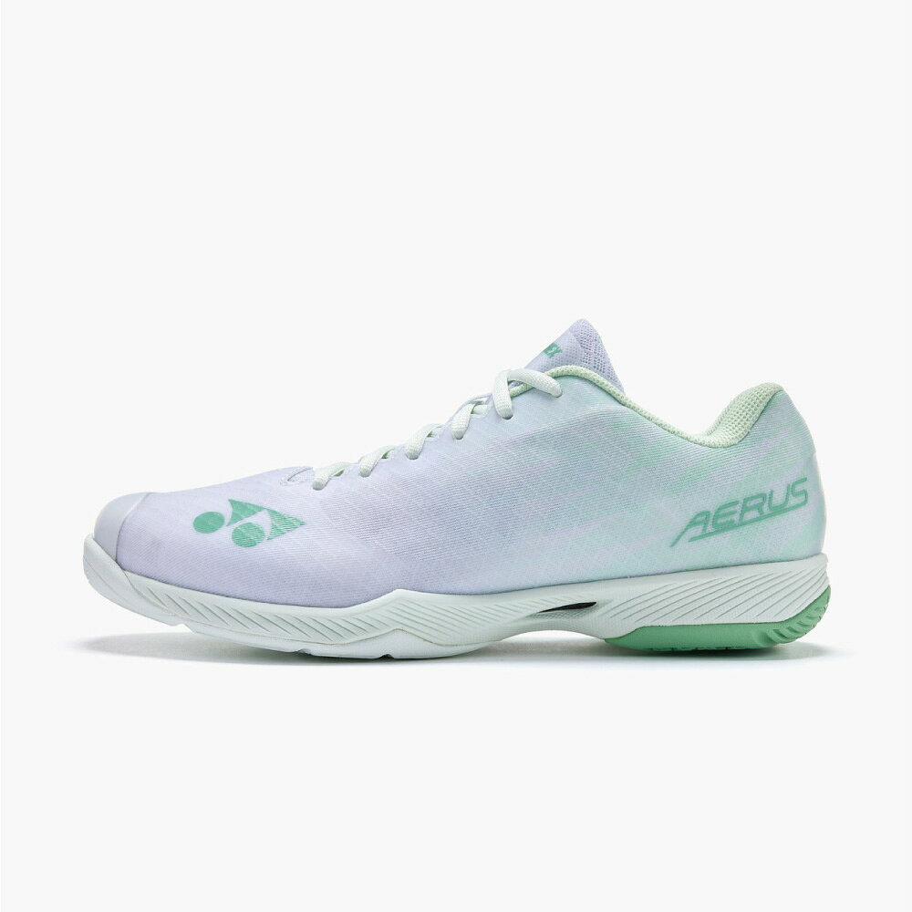 アクトス楽天市場店のYONEX　パワークッションエアラスZワイド　SHBAZ2W-136　2026SS　ホワイト／グリーン　ローカット　4E　体育館　室内用　室内シューズ　バドミントン用　バドミントンシューズ　ヨネックス　POWER CUSHION AERUS Z WIDE｜アングル2