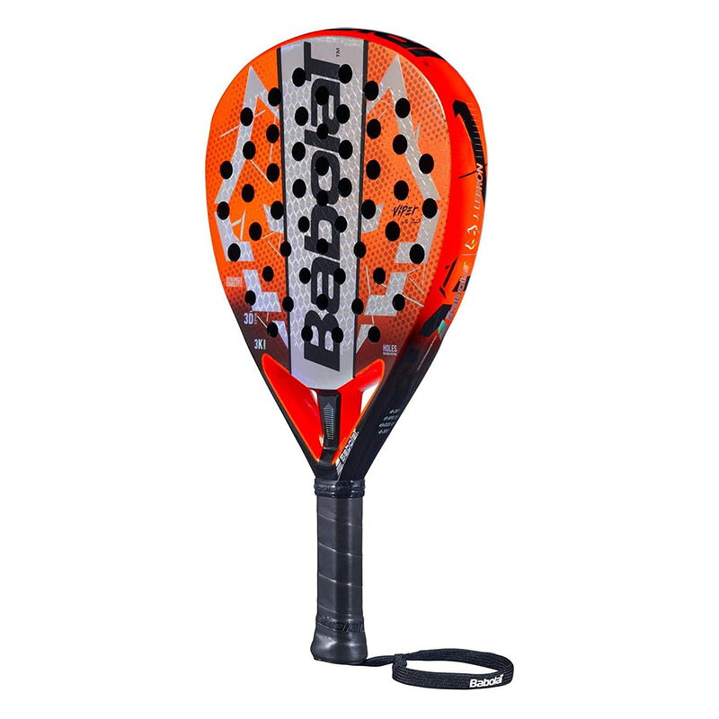 アクトス楽天市場店のBabolat パデルボールラケット Viper Juan Lebron 3.0 2026年モデル オレンジ×ブラック 150174 バボラ Padel ヴァイパー フアン・レブロン｜アングル3