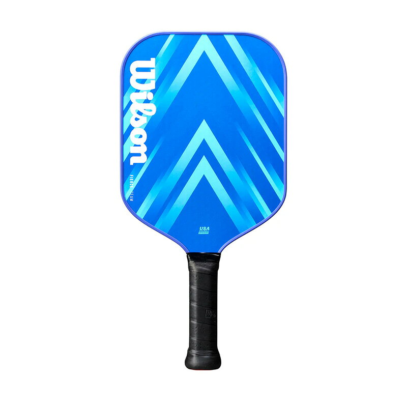 アクトス楽天市場店のウィルソン ピックルボールパドル FIERCE TEAM V2 2 26SS Blue/White WR89138011U2 Wilson PICKLEBALL ラケット 13mm ファイバーグラス ブルー×ホワイト｜アングル2