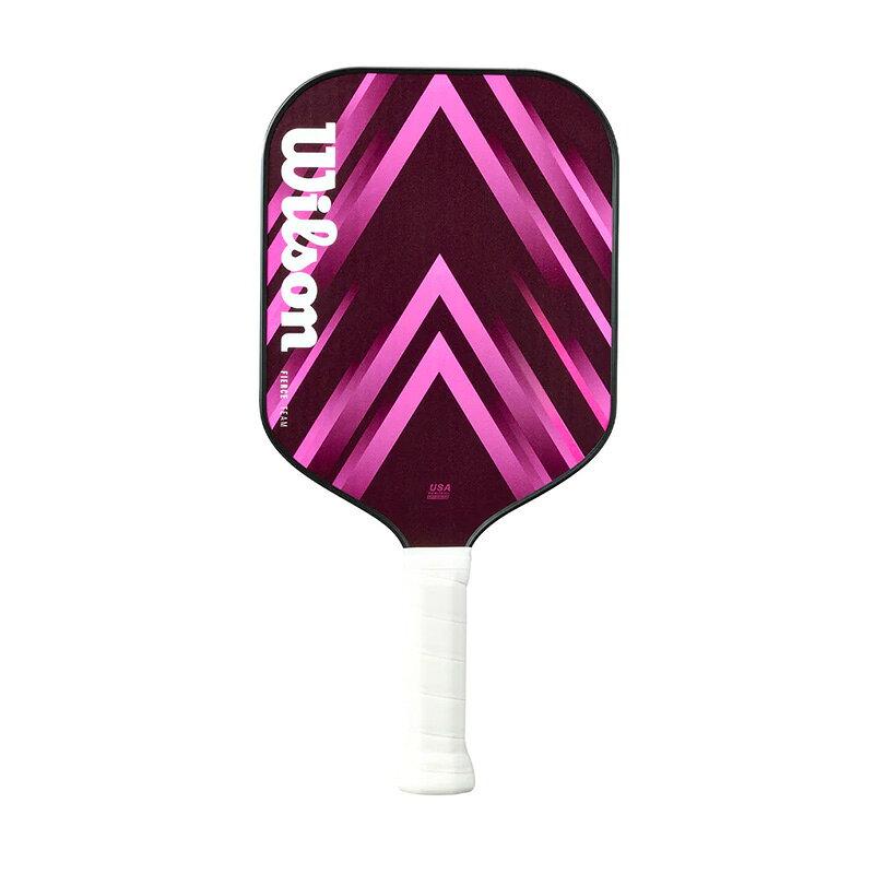 アクトス楽天市場店のウィルソン ピックルボールパドル FIERCE TEAM V2 2 26SS Pink WR89139011U2 Wilson PICKLEBALL ラケット 13mm ファイバーグラス ピンク｜アングル2