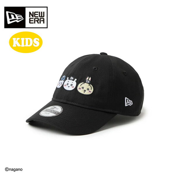 运动帽 - 【マラソン期間中 店内最大ポイント10倍】ニューエラ キャップ Youth 9TWENTY ちいかわ・ハチワレ・うさぎ キッズ 26SS ブラック 14864478 帽子 920 子供用 ユース ガール ボーイ CHIIKAWA