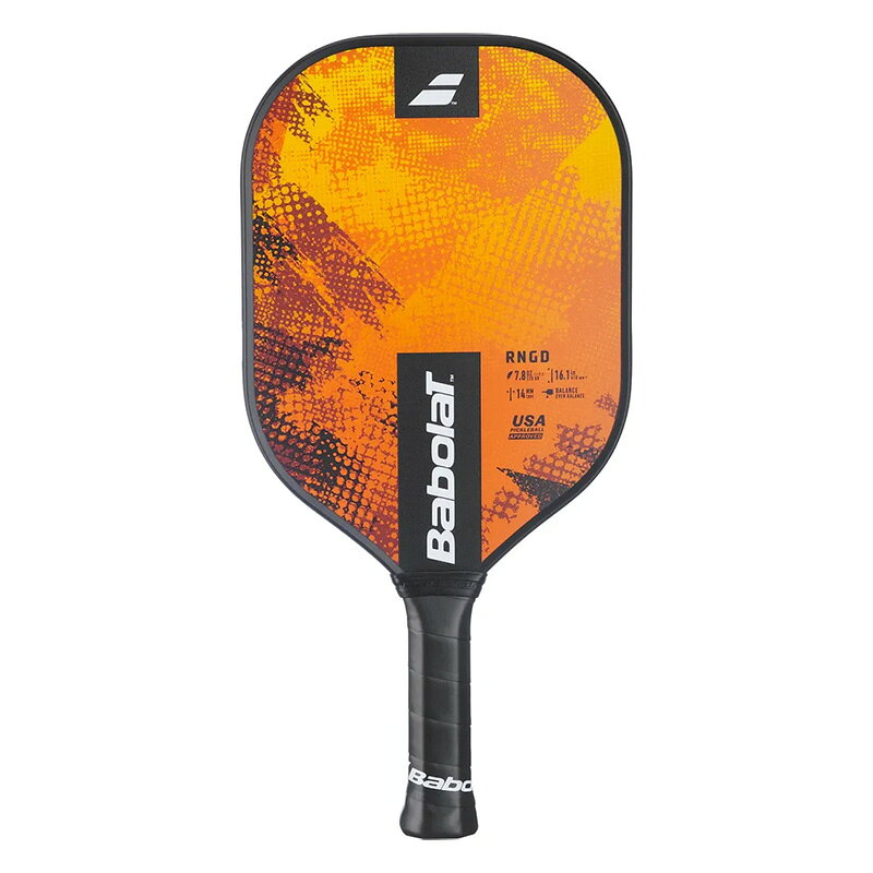アクトス楽天市場店のBabolat ピックルボールパドル PADDLE RNGD レネゲード オレンジ/ブラック 160027 バボラ ラケット｜アングル2