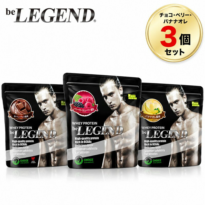 ビーレジェンド ホエイプロテイン チョコ・ベリー・バナナオレ風味 700g  beLEGEND WPC たんぱく質 ビタミン 粉末 パウダー サプリメント