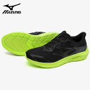 24SS ミズノ エナジーランナーズ WIDE ブラック×チャコール(K1GA241202) メンズ ランニングシューズ トレーニング 靴 スニーカー ジョギン...