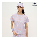 【最大ポイント29倍!1日24時間限定】le coq sportif 【前後2way】サンスクリーン ゲームシャツ QTWXJA04-PP 2024SS パープ...