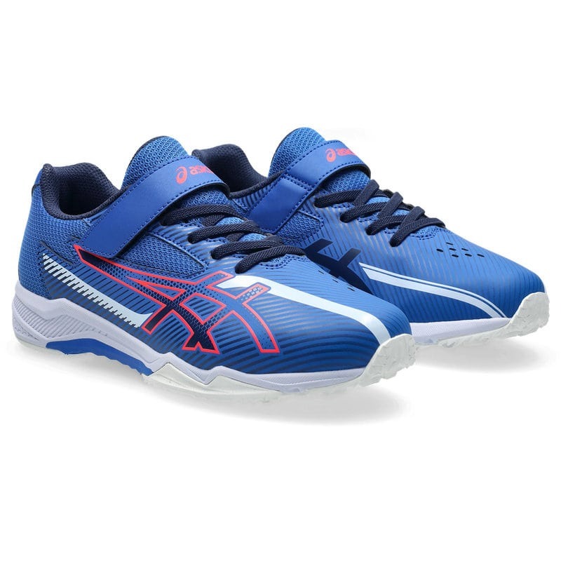 asics ATR LAZERBEAM SK ブルー/ネオンレッド 24.5 1154A229 400 アシックス商事 LAZERBEAM シューズ（..