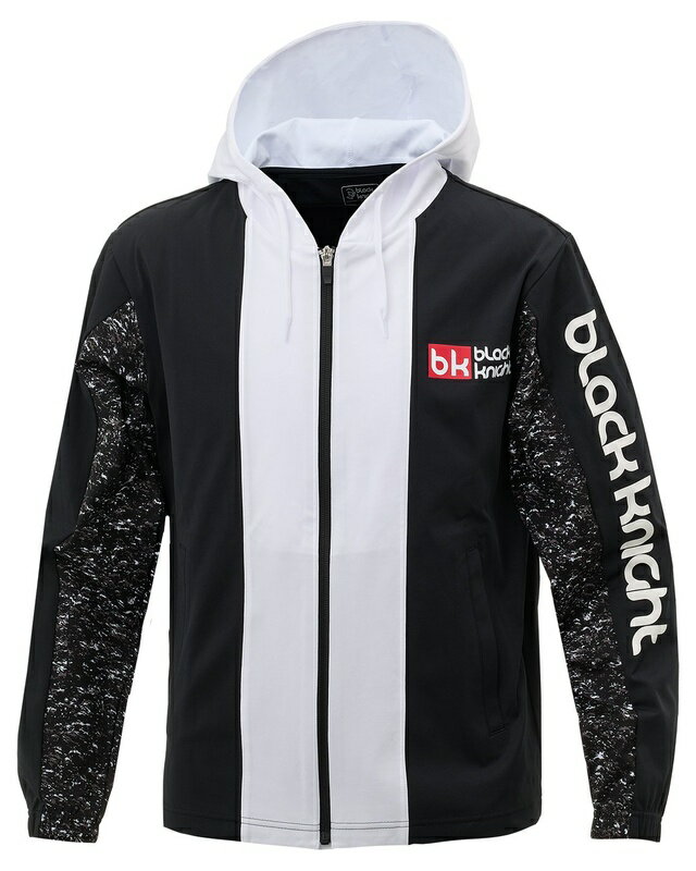 【ブラックフライデー★最大1500円OFFクーポン】Black knight フルジップパーカー ブラック XLサイズ T-..