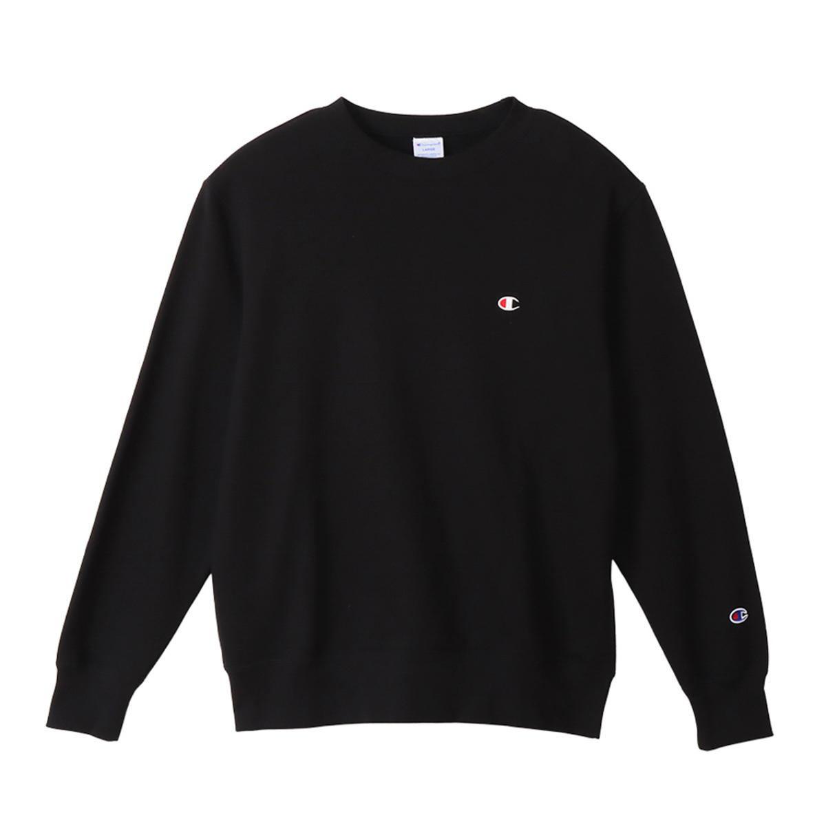 【ブラックフライデー★最大1500円OFFクーポン】Champion CREW NECK SWEATS ブラック S C3-Y035 090 チャンピオン BASIC ウェア（メンズ・ユニ）