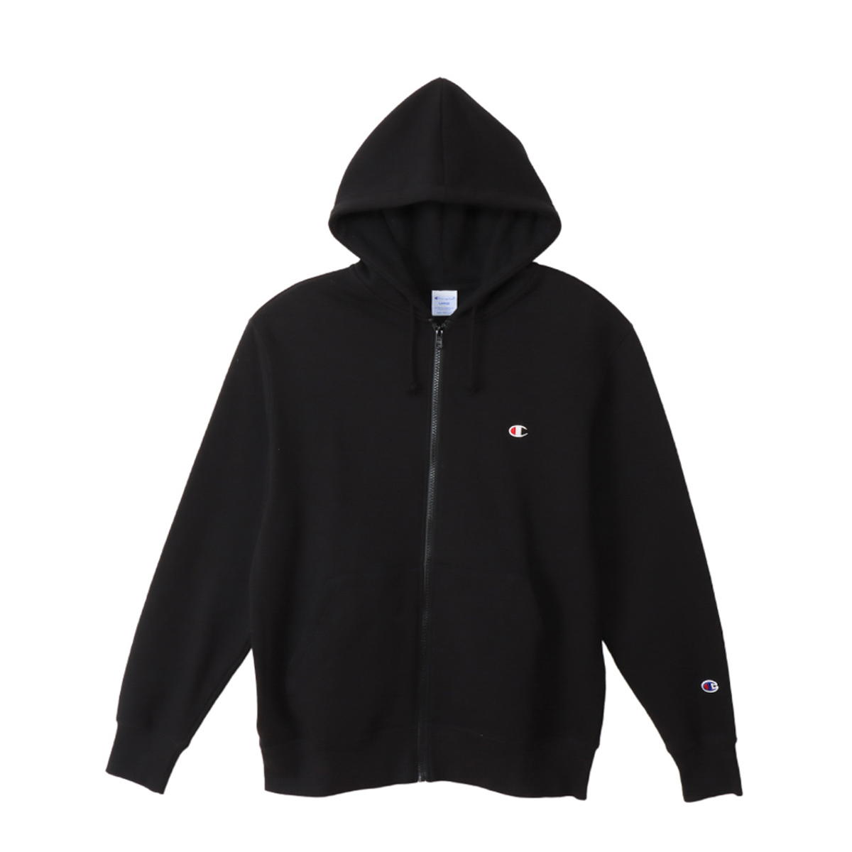 【ブラックフライデー★最大1500円OFFクーポン】Champion ZIP HOODED SWEAT ブラック XXL C3-Y137 090 チャンピオン BASIC ウェア（メンズ・ユニ）