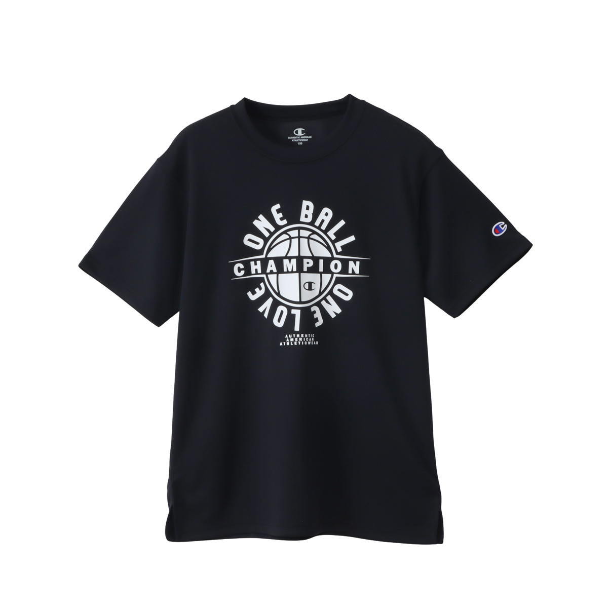Champion SHORT SLEEVE ブラック 150 CK-CB336 090 チャンピオン BASKETBALL ウェア（キッズ）