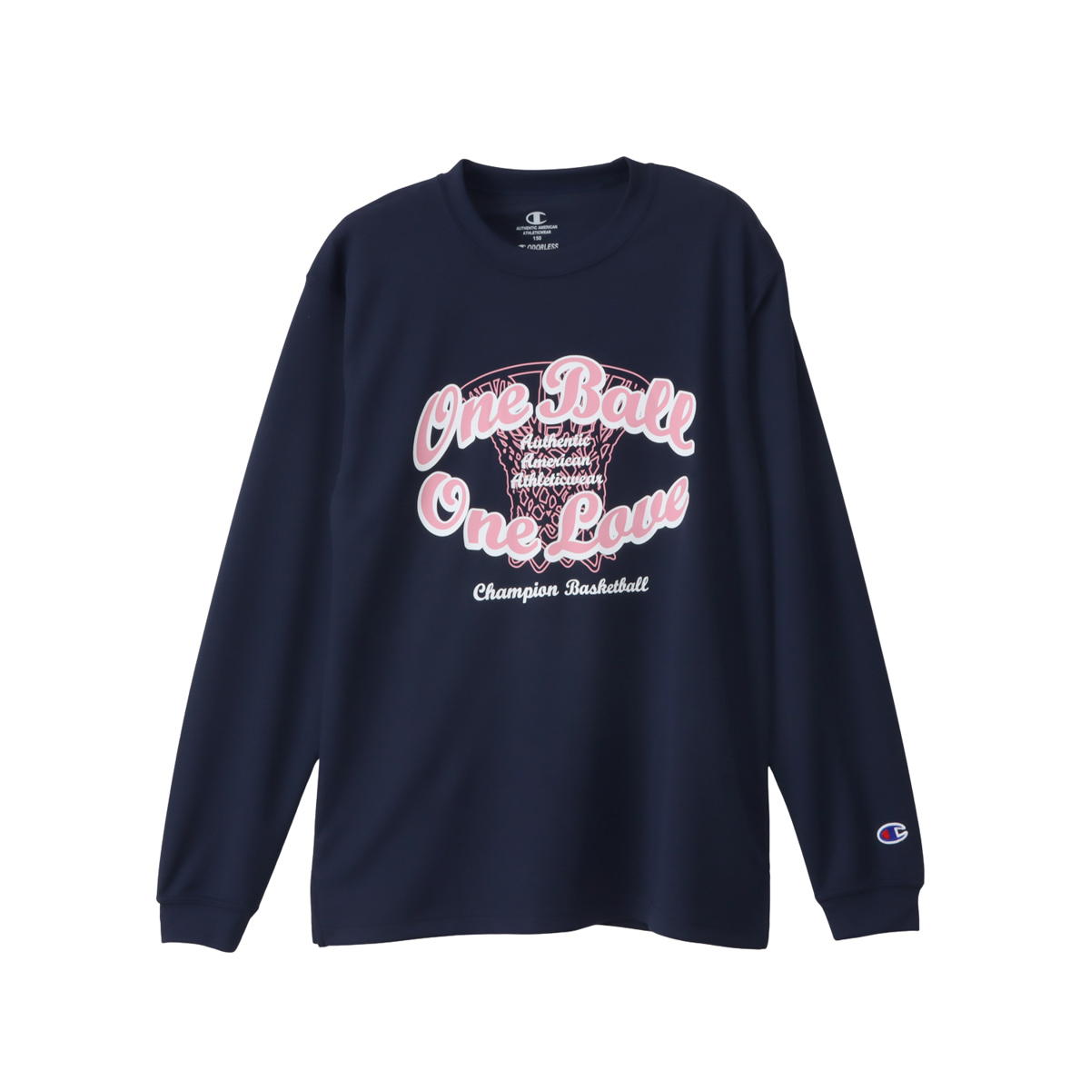 Champion LONG SLEEVE ネイビー 160 CK-CB417 370 チャンピオン BASKETBALL ウェア（キッズ）