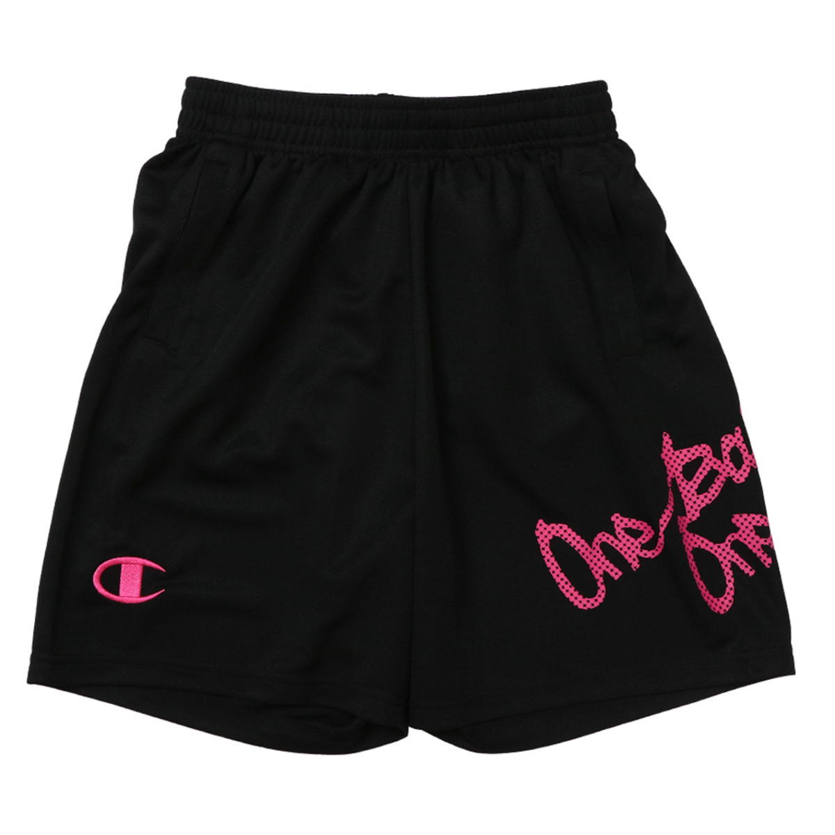 Champion SHORTS ブラックXピンク 130 CK-ZB524 107 チャンピオン BASKETBALL ウェア（キッズ）