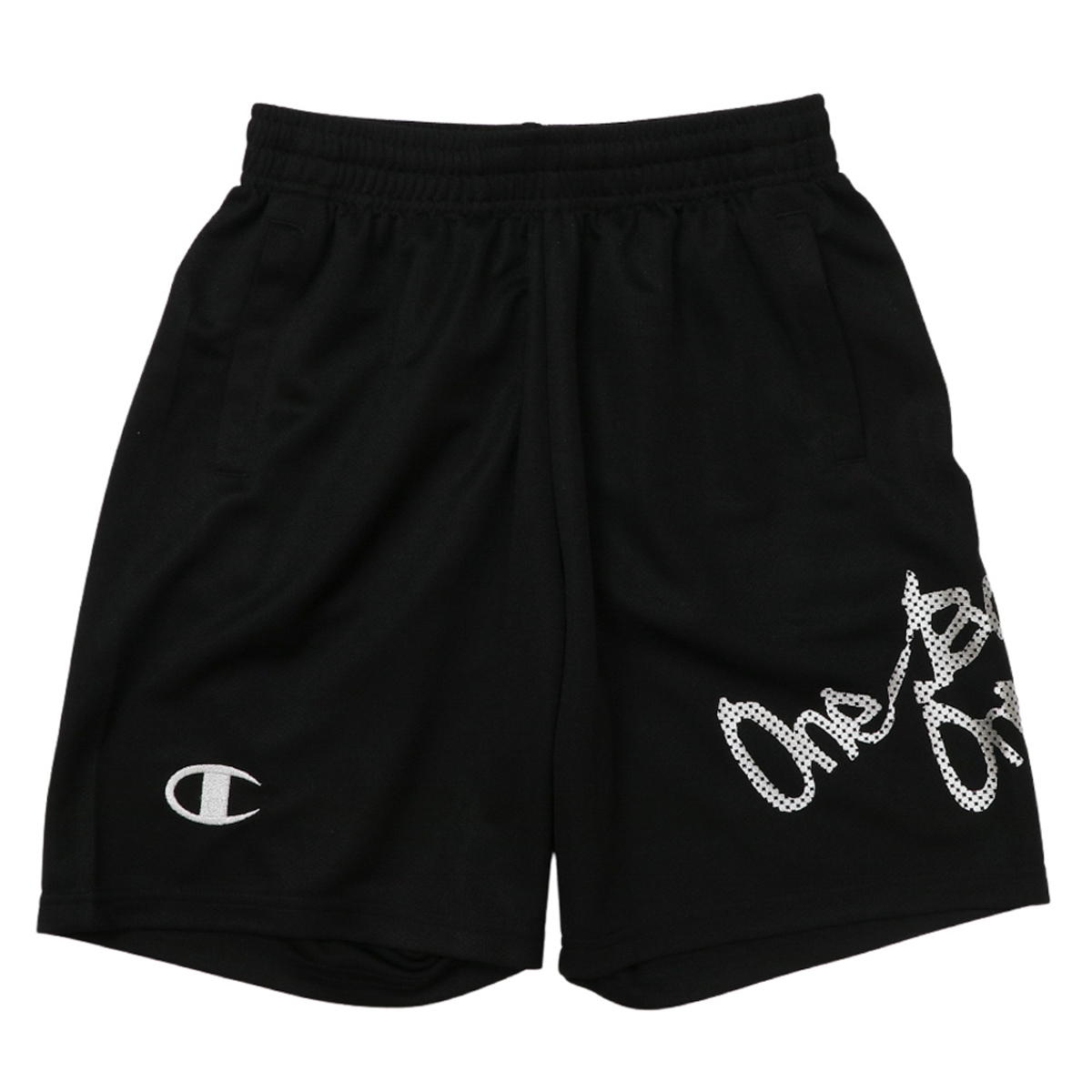 Champion SHORTS ブラック X シルバー 140 CK-ZB524 982 チャンピオン BASKETBALL ウェア（キッズ）