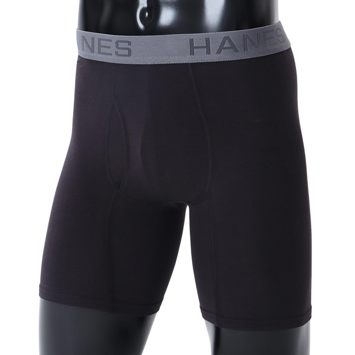 樂天商城 - Hanes 1P BOXER COMFORT FLEX FIT ブラックXチャコール M HM6EQ101 093 チャンピオン Hanes INNERWEAR ウェア（メンズ・ユニ）