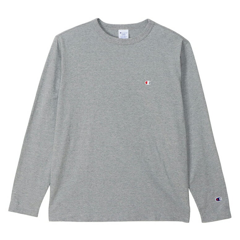 【ブラックフライデー★最大1500円OFFクーポン】Champion LONG SLEEVE T-SH オックスフォードグレー M C3-Y428 070 チャンピオン BASIC ウェア（メンズ・ユニ）