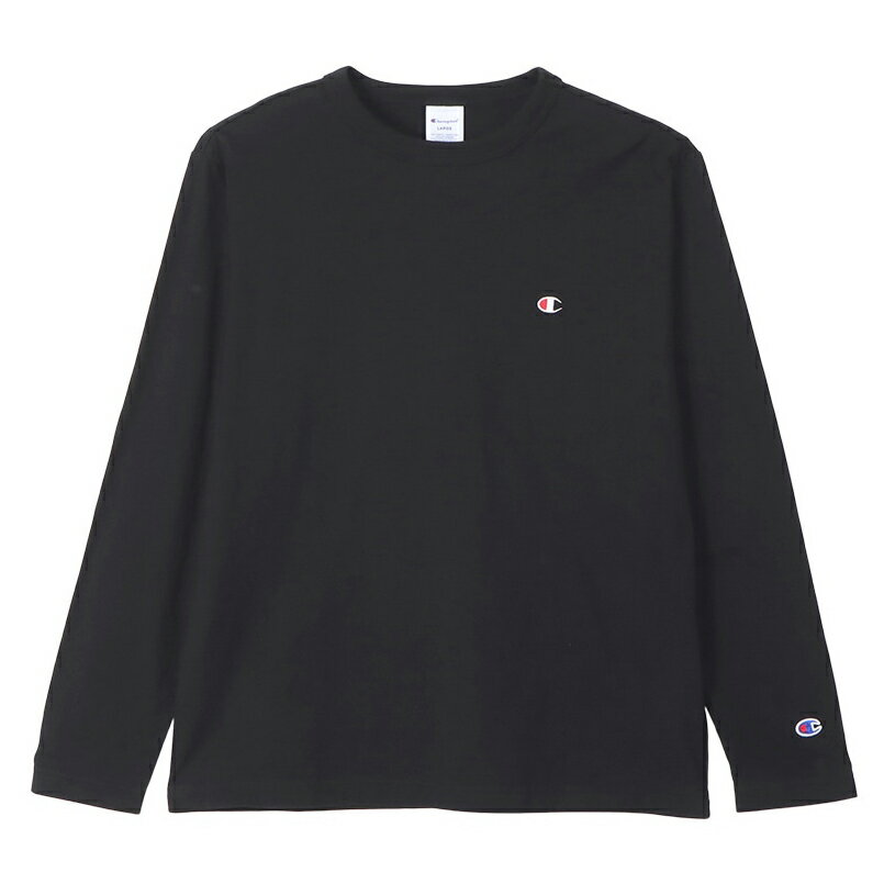 【ブラックフライデー★最大1500円OFFクーポン】Champion LONG SLEEVE T-SH ブラック L C3-Y428 090 チャンピオン BASIC ウェア（メンズ・ユニ）