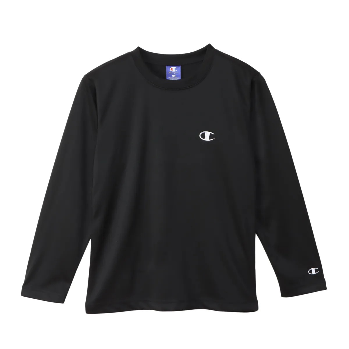 乐天商城 - Champion LONG SLEEVE T-SHIRT ブラック 130 CK-BS401 090 チャンピオン KIDS SCHOOL ウェア（キッズ）